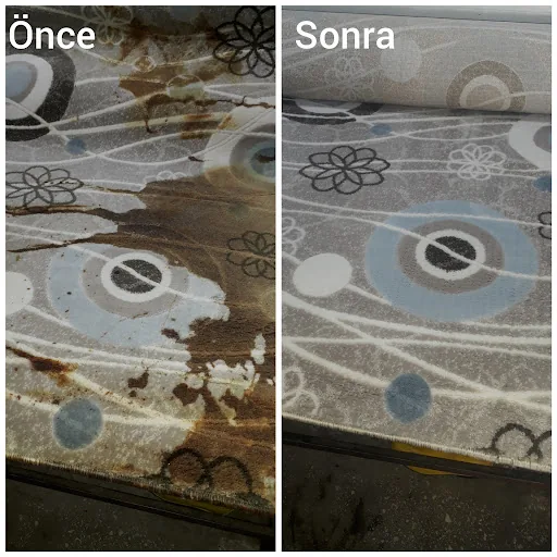Halı yıkama öncesi sonrası - Öz Nisa Halı Yıkama İstanbul Avrupa Yakası