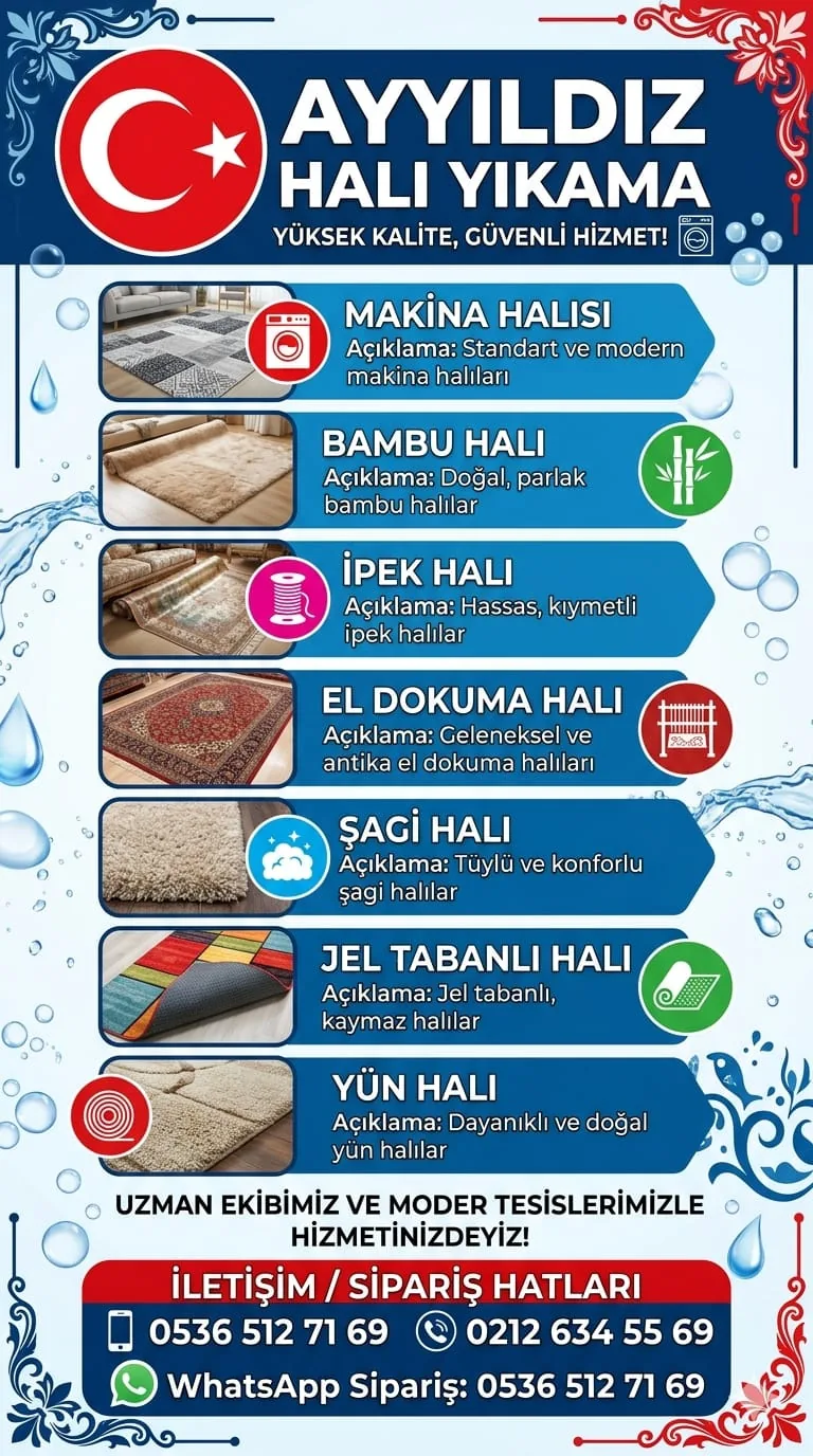 Öz Nisa Halı Yıkama bilgilendirme alanı - Öz Nisa Halı Yıkama İstanbul Avrupa Yakası