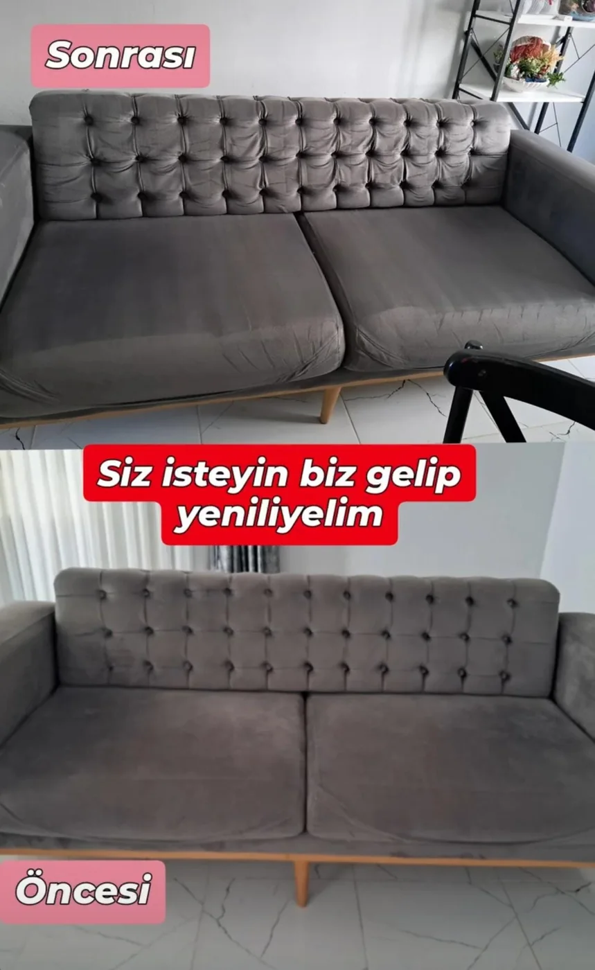 Koltuk yıkama uygulama görüntüsü